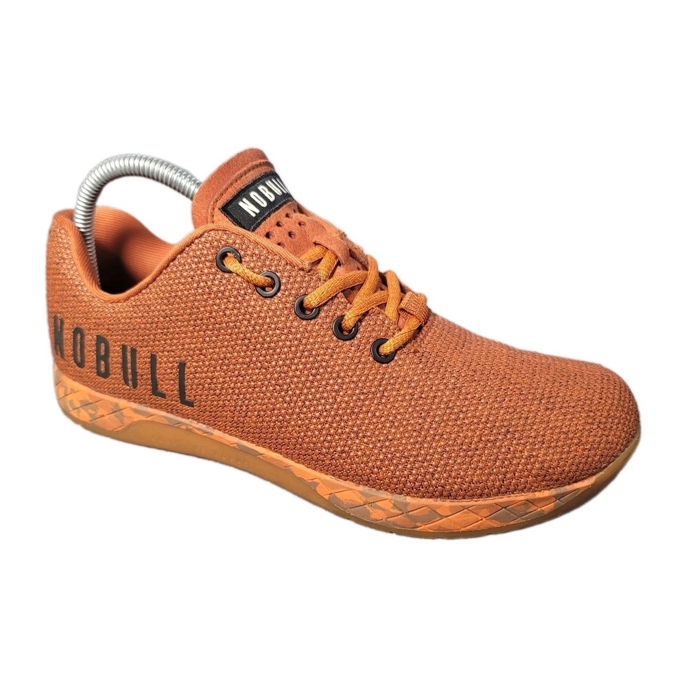 NOBULL Orange Heather Trainers Womens 9.5 Mens 8 Sneakers Mesh Shoes Workout